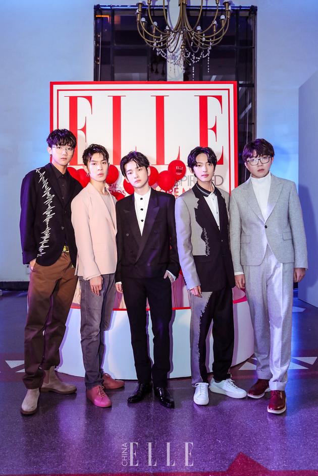 明日之子五强亮相elle风尚大典 变身时尚宠儿|赵天宇|明日之子|赵天宇