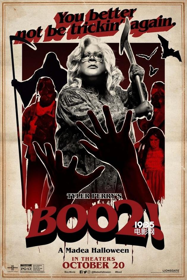 第二名：《黑疯婆子的万圣节2》