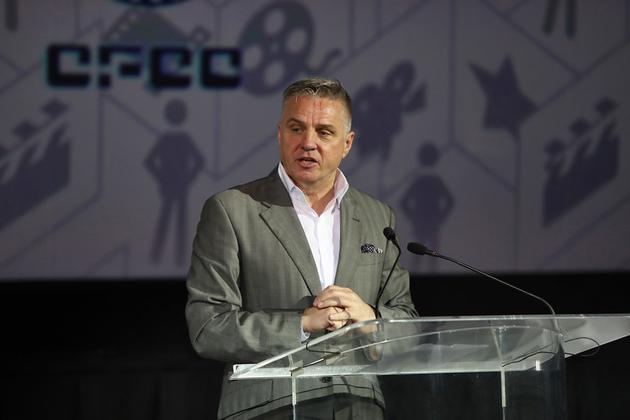 美国电影协会亚太区总裁艾理善为年度电影论坛致辞