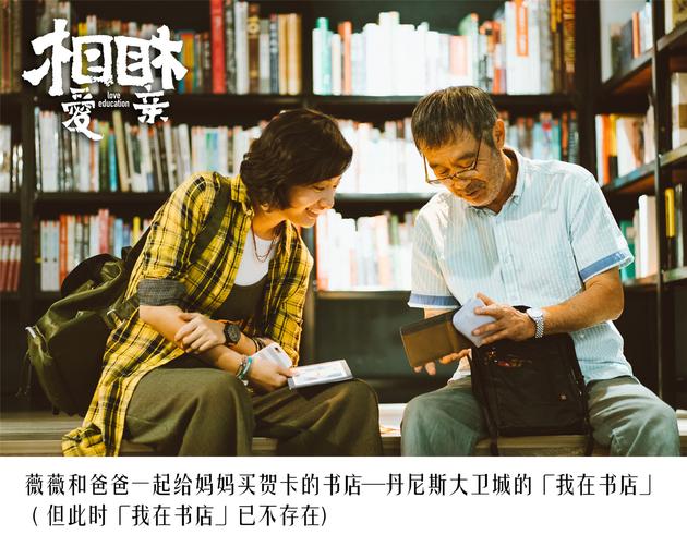 薇薇和爸爸一起给妈妈买贺卡的书店—丹尼斯大卫城的“我在书店”，但此时“我在书店”已不存在。