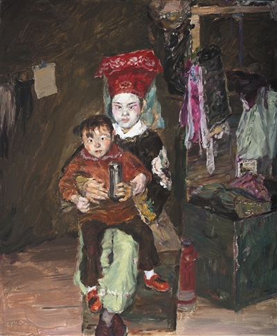 俞小飞用油画讲述戏曲后台故事 开启"戏剧人生"