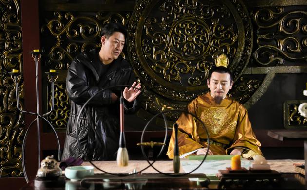 于震与张正阳现场说戏