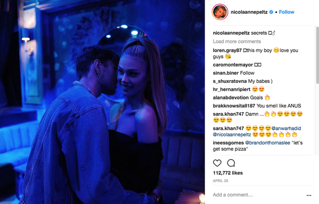 安瓦尔·哈迪德与前女友妮可拉·佩尔茨