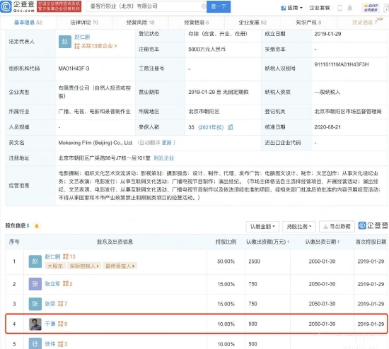 企查查显示