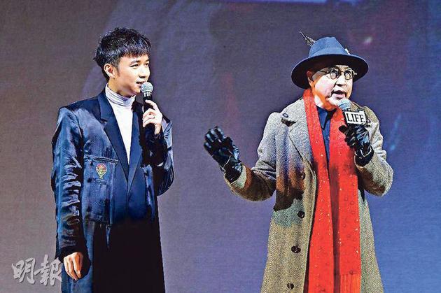 古巨基（左）为张之珏（右）的慈善演唱会打头阵