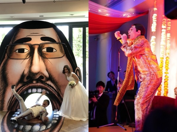 日本艺人piko太郎办婚宴 苹果凤梨吃到饱