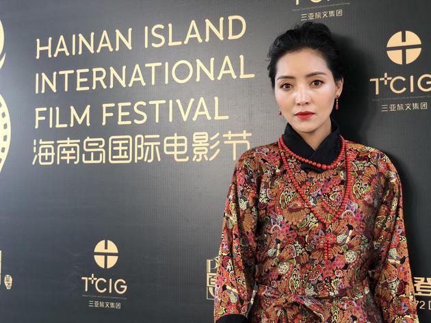 《气球》主演在第二届海南国际电影节闭幕典礼现场