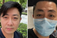 艾成坠楼处现场曝光 扶手栏杆凹陷地砖破损