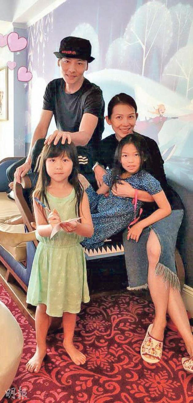 育有两个女儿的张晋与蔡少芬,即将变为幸福五口之家.