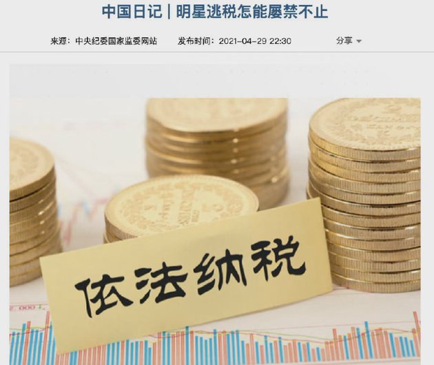 the Central Commission for Discipline Inspection commented that