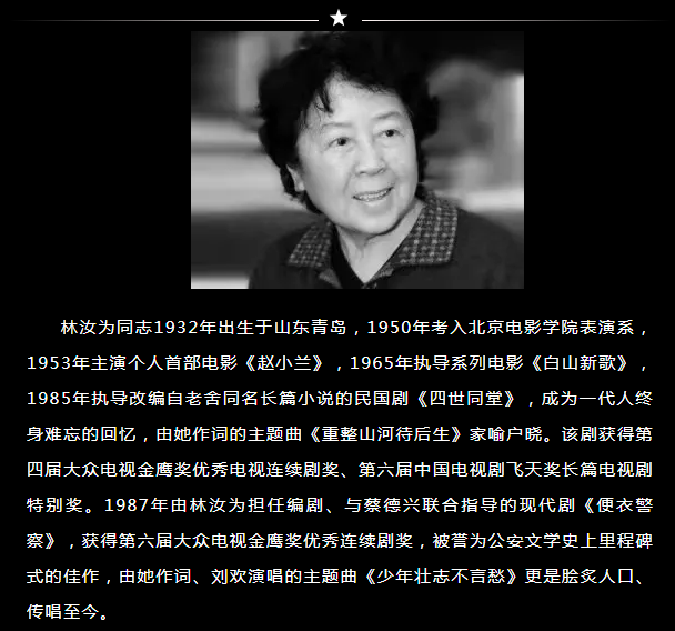 林汝为毕业于北京电影学院表演系