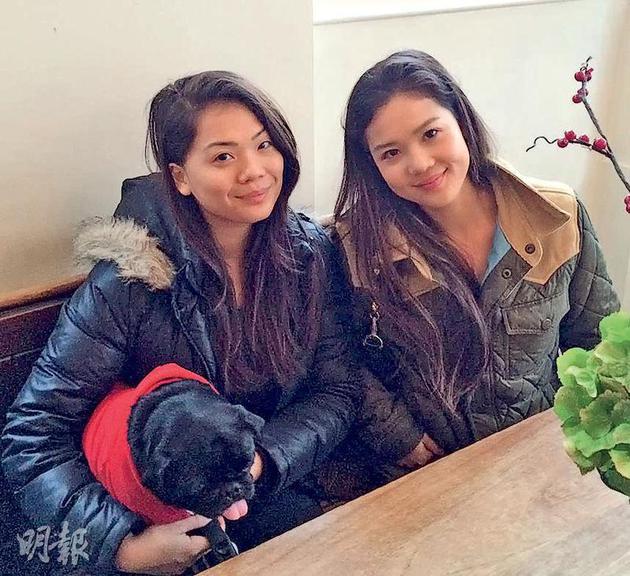 翁静晶两个女儿刘幸仪（左）与刘万仪昨天（6月8日）没有出席妈妈的基督教婚礼。