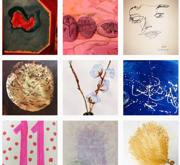 疑似雪莉绘画作品小号曝光风格抽象情绪压抑