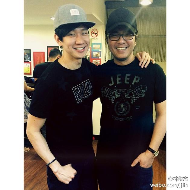 林俊杰和阿杜，图源艺人微博