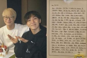 夫胜宽手写信悼念文彬：曾约好一起看泰妍演唱会封面图