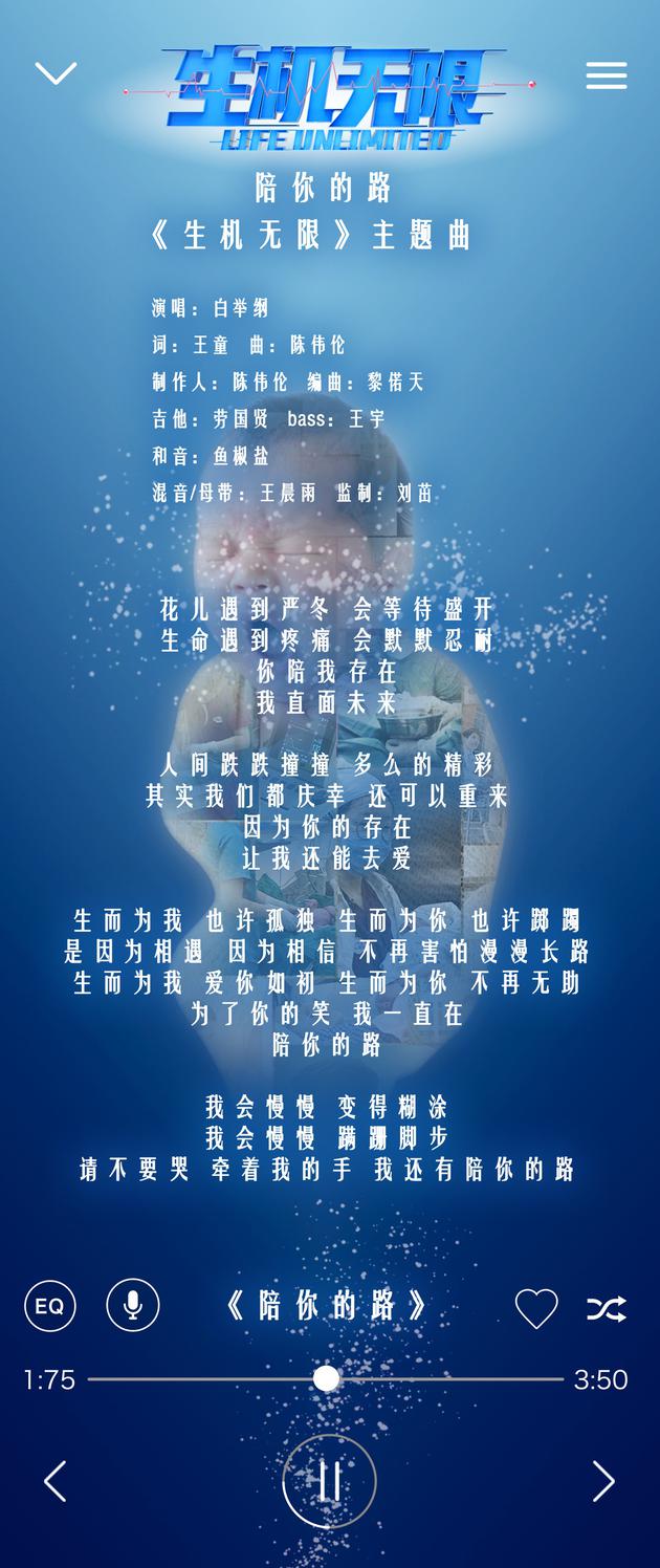 白举纲《陪你的路》歌词