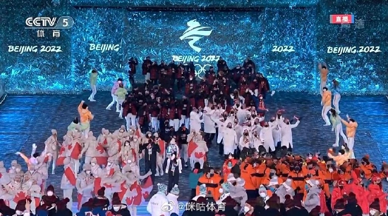 北京冬奥会闭幕式运动员入场