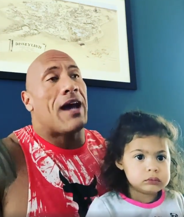 巨石强森与女儿