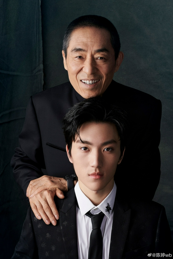  Zhang Yimou and his son Zhang Yinan 