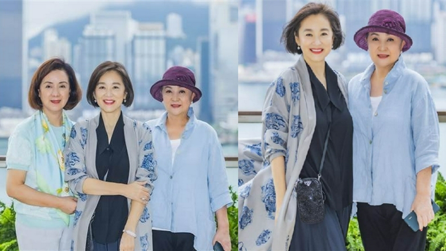 66岁林青霞近照曝光 与汪玲甄珍合照神采奕奕