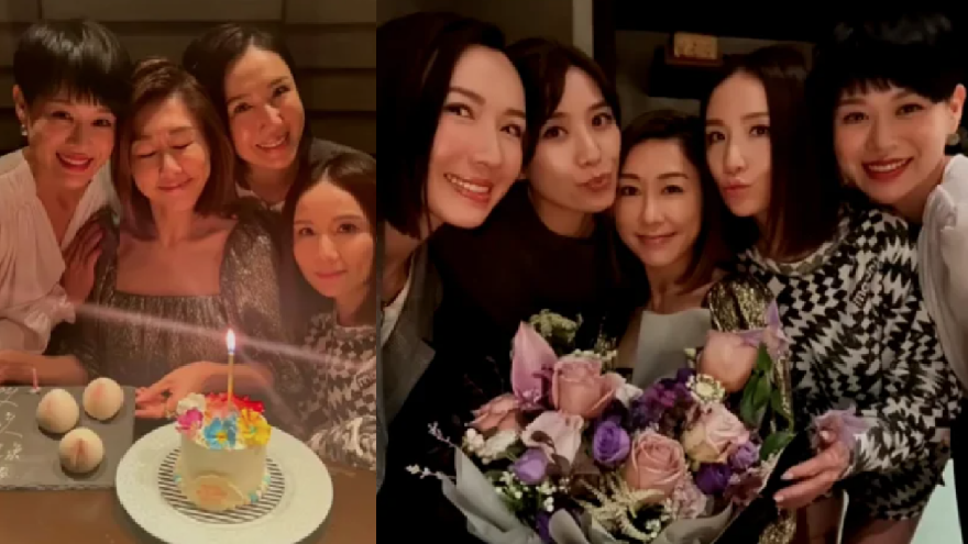 胡杏儿李施嬅等为胡定欣庆生 闺蜜聚餐拍视频感情好