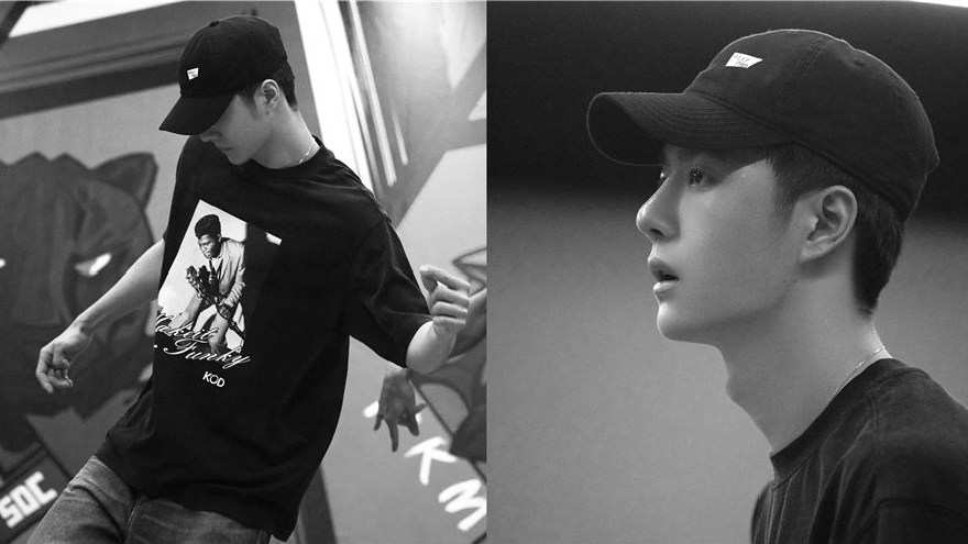 王一博黑白风练舞花絮照曝光 眼神专注手臂线条流畅