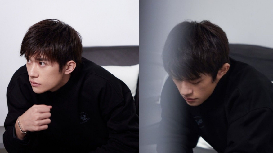 易烊千玺黑色衬衣造型清冷出众 剑眉星目更添英气