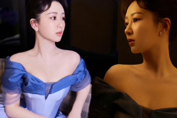 杨紫秀肩颈细腰身材好