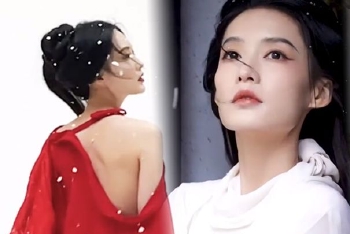 李沁露雪肩又仙又欲