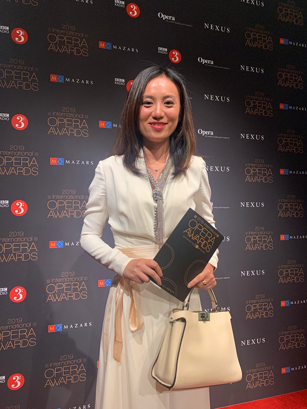 邹爽在歌剧奖现场