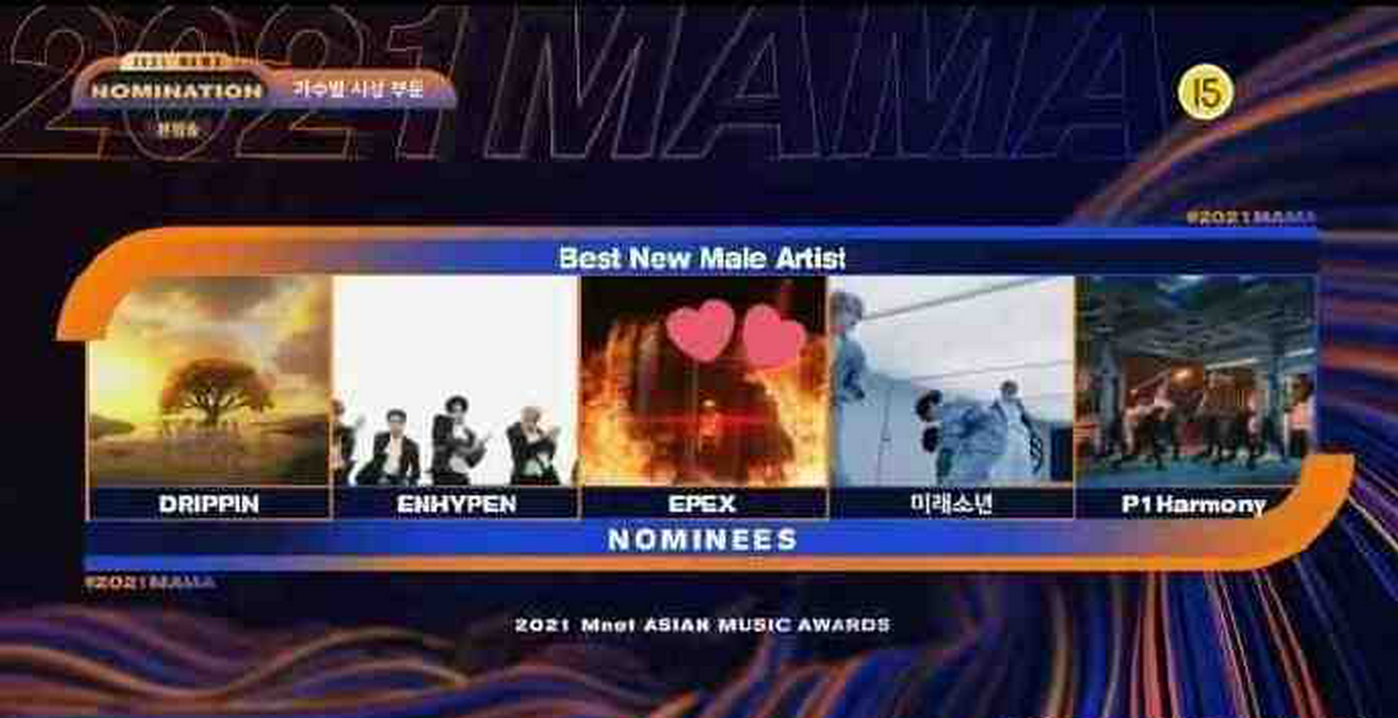 组图：2021MAMA提名名单曝光 颁奖礼将在韩国国内举行