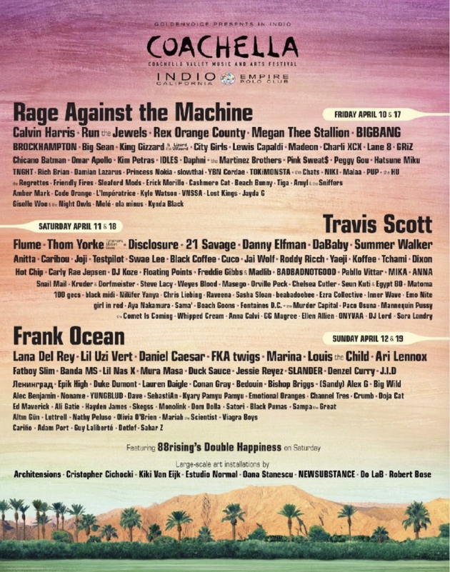 科切拉音樂節海報