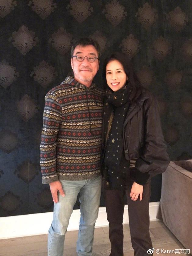 莫文蔚晒和李宗盛合照自侃相遇是最绝妙的事情