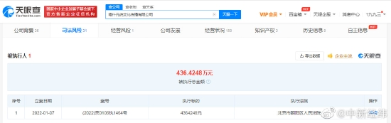 该公司被执行详情