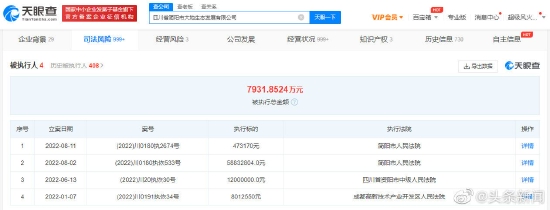 周震南父亲公司新增被执行人信息