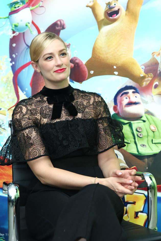 贝丝·比厄接受新浪娱乐专访（王远宏/图）