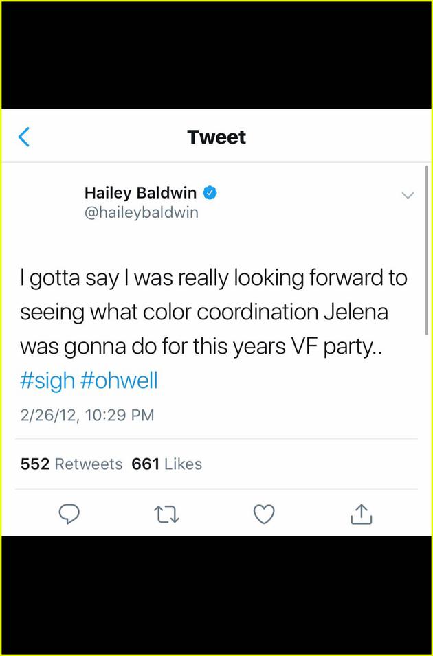 海莉社交网络发文截图