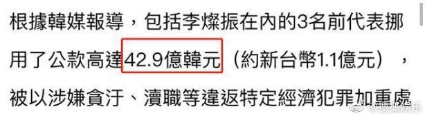 金喜爱老公被曝挪用公款达43亿韩元