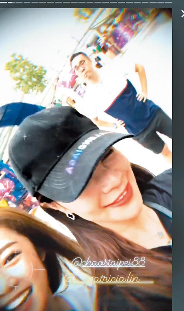 梁静茹老公赵元同(上)近日被抓包和名媛林以婕(中)、纳豆前女友林千又同游新加坡。
