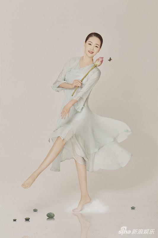 张定涵写真曝光柔美古韵似画中人