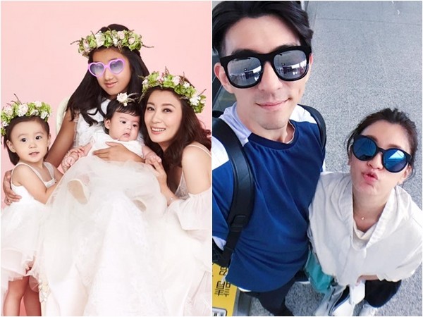 贾静雯与三个女儿