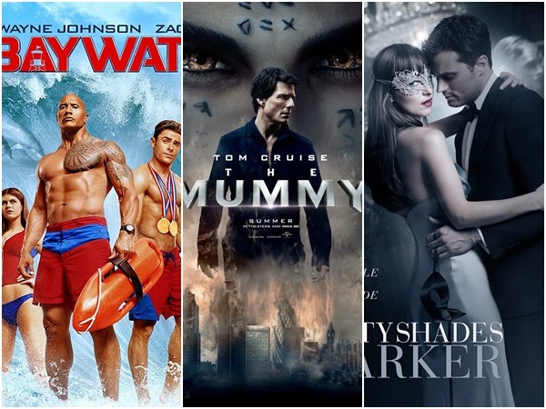 《海滩救护队》、《神鬼传奇》、《格雷的五十道阴影：束缚》皆在初选名单中。（图／《海滩救护队》、《格雷的五十道阴影：束缚》、《神鬼传奇》剧照）