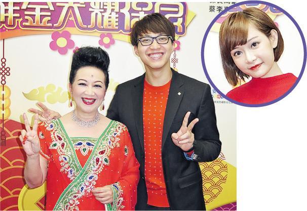 吴业坤与“新欢”薛家燕及旧爱Aka（圆图）同场，笑言想介绍她们认识，将来可以坐在一起。