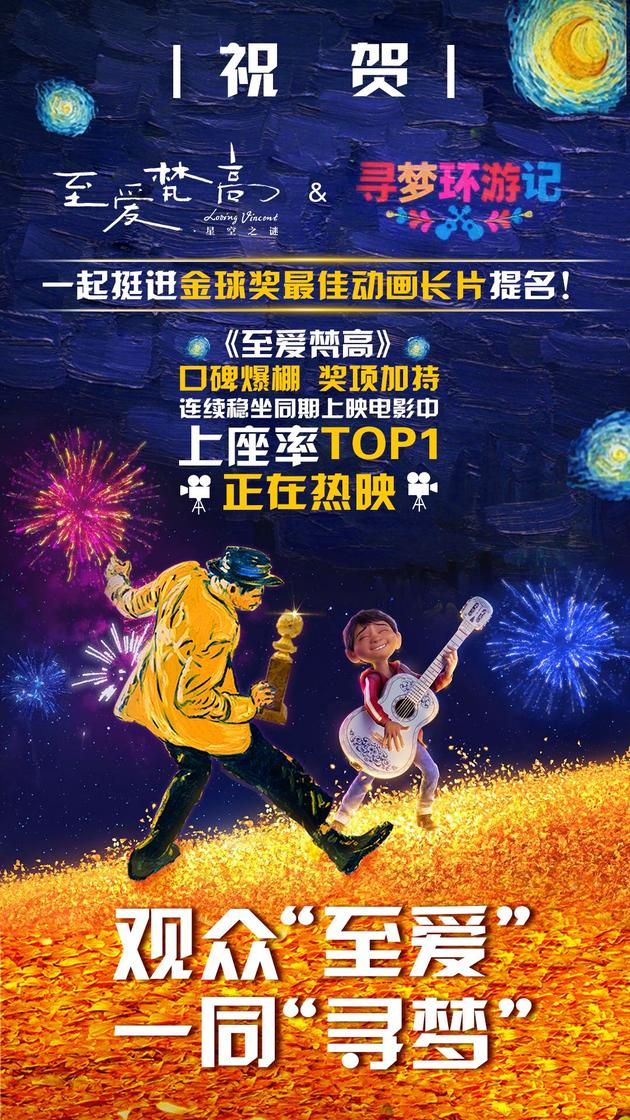 《至爱梵高》金球奖图片