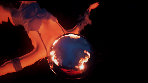 宣传片中镜面人落入火海