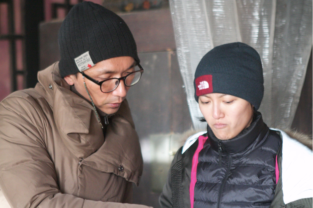 导演张磊现场执导拍摄