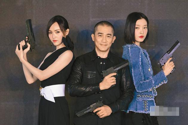 唐嫣(左起),梁朝伟与杜鹃,3人携手征战欧洲.