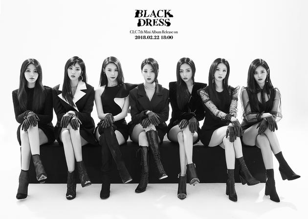 clc 预告clc新浪娱乐讯 韩国女团clc新专辑《black dress》回归预告照