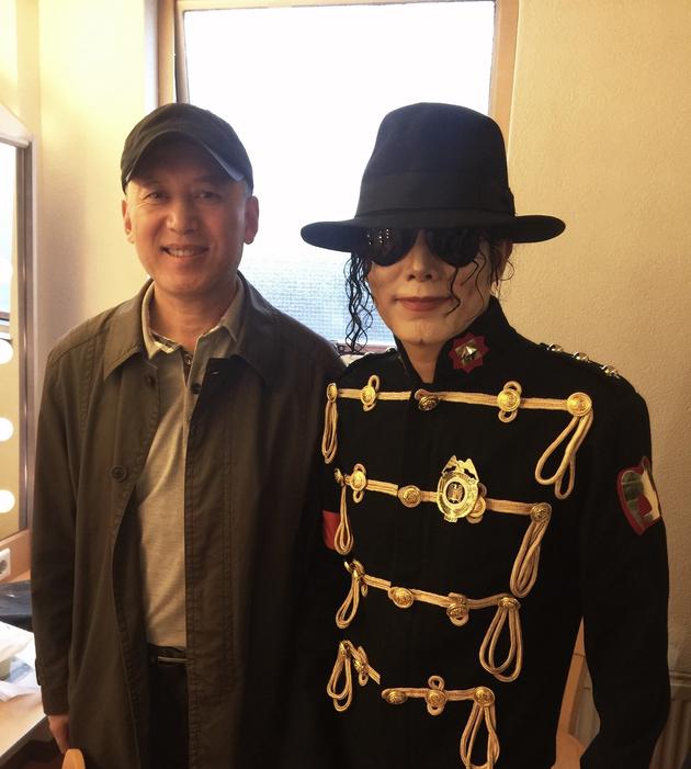 王杰克逊与郭达老师合影留念