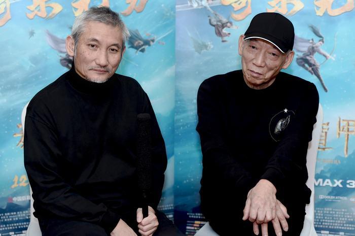 徐克、袁和平接受新浪娱乐专访 图by王远宏